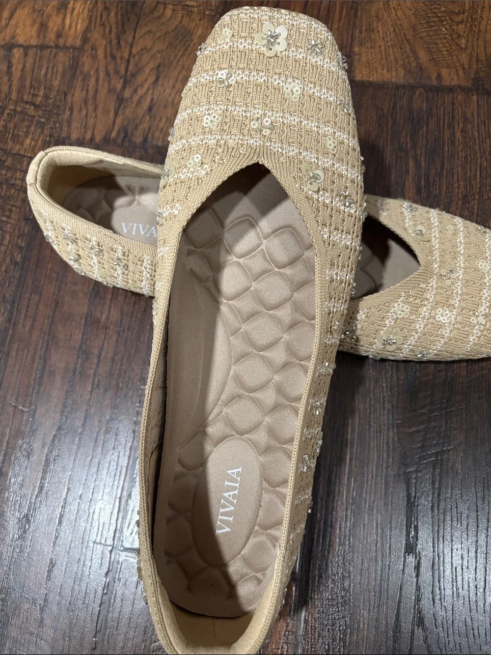 Women's flowers Sequin Ballet Flats